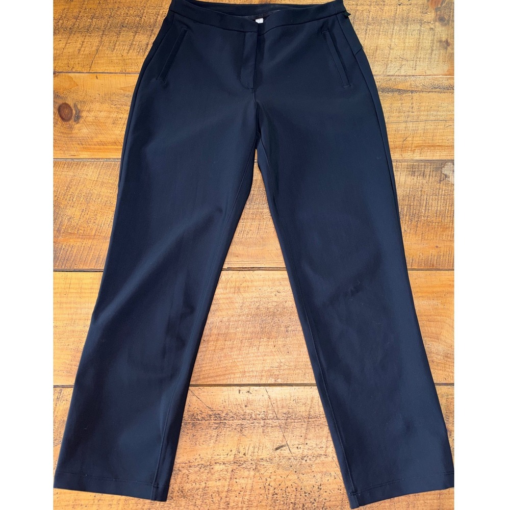 Lululemon Womens Black On The Move Pants Wicking Comfort Casual Pockets 8